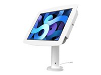 Compulocks Space iPad Pro 11-inch Rise Enclosure Kiosk 8"/20cm - Monteringssett (hus, stangstativ) - for nettbrett - høyverdig aluminium - hvit - skjermstørrelse: 11" - for Apple 11-inch iPad Pro (1. generasjon, 2. generasjon, 3. generasjon, 4. generasjon) TCDP01211SENW