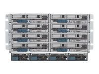 Cisco UCS 5108 Blade Server Chassis SmartPlay Select - Rackmonterbar 6U - opp til 8 blad - strømforsyning - "hot-plug" 2500 watt - med 2 x UCS 6324 Fabric Interconnect UCS-SP-MINI