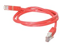 C2G Cat5e Booted Shielded (STP) Network Patch Cable - Koblingskabel - RJ-45 (hann) til RJ-45 (hann) - 10 m - STP - CAT 5e - formstøpt - rød 83800