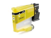Brother LC527XLY - Høy ytelse - gul - original - pute pakke - blekkpatron - for Brother MFC-J4350DW, MFC-J4550DW LC527XLY