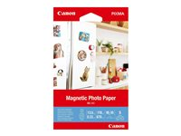 Canon Magnetic Photo Paper MG-101 - Blank - 13 mille - 100 x 150 mm - 670 g/m² - 178 pund - 5 ark magnetisk fotopapir - for PIXMA TS7450i 3634C002