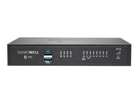 SonicWall TZ Series (Gen 7) TZ270 - Sikkerhetsapparat - med 3 års Essential Protection Service Suite og Cloud Secure Edge i 1 år SIA-Basic (10 brukere) og 1 år SPA-Advanced (3 brukere) - 1GbE - SonicWall Promotional Tradeup - skrivebord 03-SSC-2997