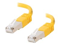 C2G Cat5e Booted Shielded (STP) Network Patch Cable - Koblingskabel - RJ-45 (hann) til RJ-45 (hann) - 7 m - STP - CAT 5e - formstøpt - gul 83815