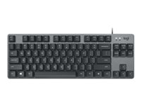 Logitech K835 TKL - Tastatur - USB - QWERTY - Nordisk (dansk/finsk/norsk/svensk) - tastsvitsj: TTC Red - grafitt/skifergrå 920-010032