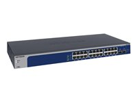 NETGEAR Plus XS724EM - Switch - smart - 22 x 100/1000/2.5G/5G/10GBase-T + 2 x kombo 10 Gigabit SFP+ - stasjonær, rackmonterbar XS724EM-100EUS