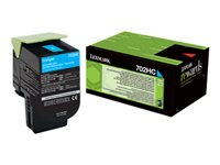 Lexmark 702HC - Høy ytelse - cyan - original - tonerpatron LCCP, LRP - for Lexmark CS310dn, CS310n, CS410dn, CS410dtn, CS410n, CS510de, CS510dte 70C2HC0