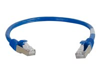 C2G Cat5e Booted Shielded (STP) Network Patch Cable - Koblingskabel - RJ-45 (hann) til RJ-45 (hann) - 50 m - STP - CAT 5e - formstøpt - blå 83779