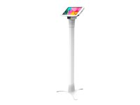 Compulocks Galaxy Tab A8 10.5" Space Enclosure Portable Floor Stand - Stativ - for nettbrett - låsbar - høyverdig aluminium - hvit - skjermstørrelse: 10.5" - plassering på gulv - for Samsung Galaxy Tab A8 (10.5 tommer) 147W105GA8SW