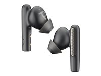 Poly Voyager Free 60 UC M - True wireless-hodetelefoner med mikrofon - i øret - Bluetooth - aktiv støydemping - USB-A via Bluetooth-adapter - karbon sort - Certified for Microsoft Teams 7Y8L7AA