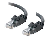 C2G Cat6 Booted Unshielded (UTP) Network Patch Cable - Koblingskabel - RJ-45 (hann) til RJ-45 (hann) - 50 cm - UTP - CAT 6 - formstøpt, uten hindringer, flertrådet - svart 83405