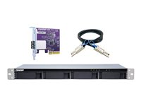 QNAP TL-R400S - Harddiskarray - 4 brønner (SATA-600) - SATA 6Gb/s (ekstern) - kan monteres i rack - 1U TL-R400S