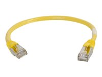 C2G Cat5e Booted Shielded (STP) Network Patch Cable - Koblingskabel - RJ-45 (hann) til RJ-45 (hann) - 3 m - STP - CAT 5e - formstøpt - gul 83812