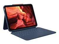 Logitech Rugged Combo 4 - Tastatur og folioveske - Apple Smart connector - QWERTY - Pan Nordic - klassisk blå - for Apple 10.9-inch iPad (10. generasjon) 920-011196