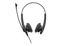 Jabra BIZ 1100 Duo - Hodesett - on-ear - kablet - 3,5 mm jakk - svart - akademisk - Certified for Microsoft Teams, Zoom Certified 1159-0139-EDU