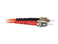 C2G ST-ST 62.5/125 OM1 Duplex Multimode PVC Fiber Optic Cable (LSZH) - Koblingskabel - ST flermodus (hann) til ST flermodus (hann) - 15 m - 15 m - fiberoptisk - dupleks - 62,5 / 125 mikroner - OM1 - halogenfri - oransje 85450