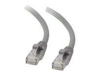 C2G Cat5e Booted Unshielded (UTP) Network Patch Cable - Koblingskabel - RJ-45 (hann) til RJ-45 (hann) - 7 m - UTP - CAT 5e - formstøpt, uten hindringer, flertrådet - grå 83146