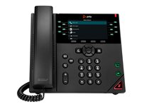 Poly VVX 450 - VoIP-telefon - treveis anropskapasitet - SRTP, SIP, SDP - 12 linjer - svart 8B1L7AA#AC3