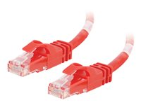 C2G Cat6 Booted Unshielded (UTP) Network Patch Cable - Koblingskabel - RJ-45 (hann) til RJ-45 (hann) - 10 m - UTP - CAT 6 - formstøpt, uten hindringer, flertrådet - rød 83452