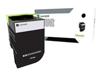 Lexmark 800X1 - Ekstra høy ytelse - svart - original - tonerpatron LCCP - for Lexmark CX510de, CX510de SPR Columbia, CX510dhe, CX510dthe 80C0X10