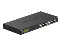 NETGEAR GS324PP - Switch - ikke-styrt - 24 x 10/100/1000 (PoE+) - rackmonterbar, stasjonær - PoE+ (380 W) GS324PP-100EUS