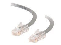 C2G Cat5e Non-Booted Unshielded (UTP) Network Patch Cable - Koblingskabel - RJ-45 (hann) til RJ-45 (hann) - 7 m - UTP - CAT 5e - flertrådet, uniboot - grå 83006