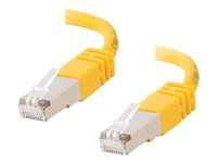 C2G Cat5e Booted Shielded (STP) Network Patch Cable - Koblingskabel - RJ-45 (hann) til RJ-45 (hann) - 10 m - STP - CAT 5e - formstøpt - gul 83821