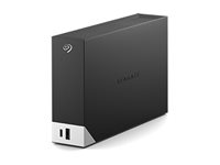 Seagate One Touch with hub STLC18000402 - Harddisk - 18 TB - ekstern (stasjonær) - USB 3.0 - svart - med Seagate Rescue Data Recovery STLC18000402