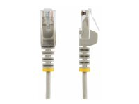 StarTech.com - Koblingskabel - RJ-45 (hann) til RJ-45 (hann) - 3.6 mm - UTP - CAT 5/5e/6 - IEEE 802.3bt - halogenfri, uten hindringer, rett - grå N6PAT25CMGRS
