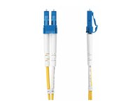 StarTech.com 2m (6.6ft) LC to LC (UPC) OS2 Single Mode Duplex Fiber Optic Cable, 9/125µm, Laser Optimized, 10G, Bend Insensitive, Low Insertion Loss - LSZH Fiber Patch Cord (SMDOS2LCLC2M) - Koblingskabel - LC/UPC-enkeltmodus (hann) til LC/UPC-enkeltmodus (hann) - 2 m - 2 m - 2 mm - fiberoptisk - dupleks - 9 / 125 micron - OS1/OS2 - halogenfri, passiv - gul SMDOS2LCLC2M