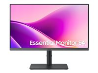 Samsung Essential S4 S24F434UAU - S43UF Series - LED-skjerm - 24" - 1920 x 1080 Full HD (1080p) @ 100 Hz - IPS - 300 cd/m² - 1000:1 - 5 ms - HDMI, DisplayPort, USB-C - svart LS24F434UAUXXE
