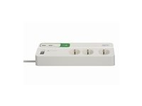 APC SurgeArrest Essential - Overspenningsavleder - AC 230 V - 2300 watt - utgangskontakter: 6 - 2 m kabel - Tyskland - hvit PM6U-GR