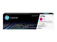 HP 219X - Høy ytelse - magenta - original - LaserJet - tonerpatron (W2193X) - for P/N: 499Q6F#BAZ, 499Q7F#BAZ, 499Q8F#ABF, 499Q8F#B19, 499Q8F#BAZ, 499R0F#BAZ, 8D7L0A#BAZ W2193X