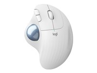 Logitech Ergo Series ERGO M575 - Styrekule - optisk - 5 knapper - trådløs - Bluetooth 5.0 LE, 2.4 GHz - USB trådløs mottaker - gulaktig hvit 910-005870