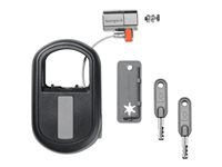 Kensington ClickSafe Keyed Retractable Laptop Lock - Sikkerhetskabellås - svart - 1.21 m K64955WW