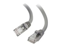 C2G - Koblingskabel - RJ-45 (hann) til RJ-45 (hann) - 3 m - UTP - CAT 6 - med støvel, uten hindringer - grå 82493