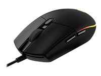 Logitech Gaming Mouse G203 LIGHTSYNC - Mus - optisk - 6 knapper - kablet - USB - svart 910-005796