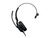 Jabra Evolve2 50 MS Mono - Hodesett - on-ear - kablet - aktiv støydemping - USB-C, USB-A - Certified for Microsoft Teams 25069-899-899