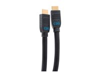 C2G 75ft (22.9m) C2G Performance Series Ultra Flexible Active High Speed HDMI Cable - 4K 30Hz In-Wall, CMG (FT4) Rated - High Speed - HDMI-kabel - HDMI hann til HDMI hann - 22.9 m - svart - aktiv, Enretnings, 4K 30Hz støtte C2G10385