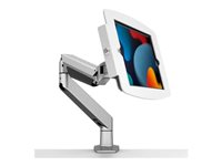 Compulocks iPad 10.2" Space Enclosure Articulating Arm Mount - Monteringssett (leddarm, hus) - justerbar arm - for nettbrett - låsbar - høyverdig aluminium - hvit - skjermstørrelse: 10.2" - for Apple 10.2-inch iPad (7. generasjon, 8. generasjon, 9. generasjon) 660REACH102IPDSW