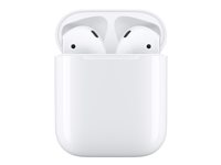 Apple AirPods with Charging Case - 2. generasjon - True wireless-hodetelefoner med mikrofon - ørepropp - Bluetooth MV7N2DN/A