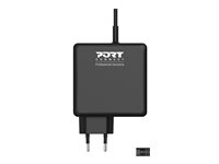PORT Connect - Strømadapter - universal - AC 100-240 V - 90 watt - Europa 900007B-EU