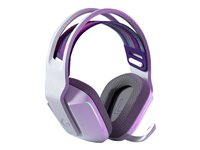 Logitech G G733 LIGHTSPEED Wireless RGB Gaming Headset - Hodesett - full størrelse - 2,4 GHz - trådløs - hvit 981-000883