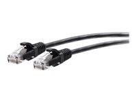 C2G 8ft (2.4m) Cat6a Snagless Unshielded (UTP) Slim Ethernet Network Patch Cable - Black - Koblingskabel - RJ-45 (hann) til RJ-45 (hann) - 2.4 m - 4.8 mm - UTP - CAT 6a - uten hindringer, formstøpt - svart C2G30146