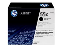 HP 55X - Høy ytelse - svart - original - LaserJet - tonerpatron (CE255X) - for LaserJet Enterprise MFP M525; LaserJet Enterprise Flow MFP M525; LaserJet Managed MFP M525 CE255X