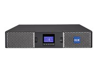 Eaton 9PX 2200i RT2U - UPS (rackmonterbar/ekstern) - AC 200/208/220/230/240 V - 2200 watt - 2200 VA - enkeltfase - RS-232, USB - utgangskontakter: 10 - PFC - 2U - 19" - svart/sølv 9PX2200IRT2U-L