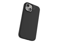 ZAGG Manhattan Snap - Baksidedeksel for mobiltelefon - MagSafe-samsvar - silikon - svart - for Apple iPhone 13, 14, 15 702312676