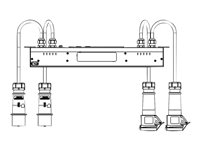 Eaton ePDU EILB24 - Strømfordelerenhet (kan monteres i rack) - AC 230 V - 4 kW - Ethernet, serial - inngang: IEC 60309 32A - utgangskontakter: 2 (IEC 60309 32A) - svart EILB24