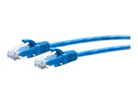 C2G 6ft (1.8m) Cat6a Snagless Unshielded (UTP) Slim Ethernet Network Patch Cable - Blue - Koblingskabel - RJ-45 (hann) til RJ-45 (hann) - 1.8 m - 4.8 mm - UTP - CAT 6a - uten hindringer, formstøpt - blå C2G30130