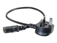 C2G Universal Power Cord - Strømkabel - BS 1363 (hann) til power IEC 60320 C13 - 5 m - formstøpt - svart 88516