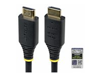 StarTech.com - Ultra High Speed - HDMI-kabel - HDMI hann til HDMI hann - 50 cm - skjermet - svart - passiv, 4K 120 Hz støtte, 8 K 60 Hz (7680 x 4320) støtte HDMI21-CBL-8K60-50CM